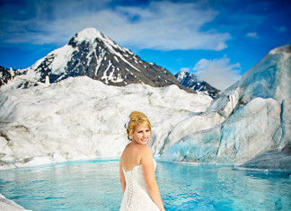 When Wedding Photos Go Viral — Alaskan Glacier Bride