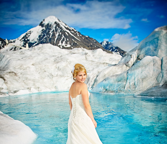 When Wedding Photos Go Viral — Alaskan Glacier Bride